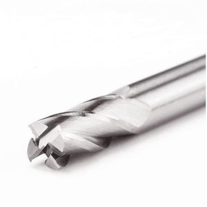 DIN844 Straight Shank HSS End Mill With 4 Flutes