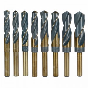 Factory Supply 8PCS HSS6542 1/2” Reduced Shank Drill Bit Set 14-25.5mm