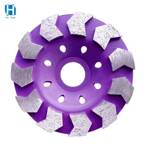 105-180mm Turbo Diamond Cup Grinding Wheel For Stone Concrete Granible Marble