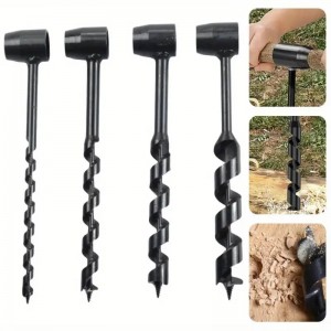 Outdoor Survival Tool Wood Auger Drill Manual Hand Auger Wrench For Bushcraft Settlers