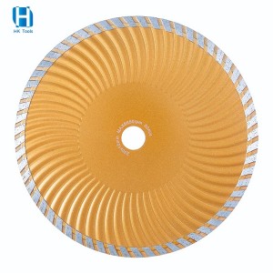 105-230mm Cold Pressed Turbo Wave Diamond Saw Blade For Marble