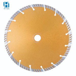 105-350mm Cold Pressed Sintered Diamond Saw Blade Swirly Turbo For Concrete Marble