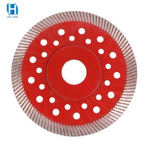 180mm Hot Pressed Turbo Diamond Saw Blade Ceramic Cutting Disc For Marble