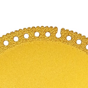 110mm Multi-Purpose Vacuum Brazed Diamond Cutting Saw Blade For Metal Color Steel Tile