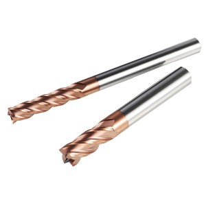 4 Flutes HRC55 Carbide Tungsten Steel Flat End Mills For CNC Tools
