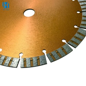 Disco de corte de piedra de hoja de sierra de diamante segmentado prensado en caliente de fábrica de China