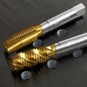 Machos de roscar de máquina de flauta recta DIN371 HSS para roscar acero endurecido