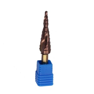 M35 Hss 3-13mm Hex shank spiral flute Cobalt plating pagoda Metal Drill Step Drilling Bit