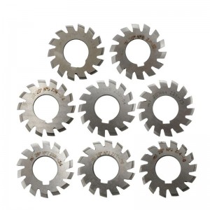 Wholesale 8PCS Set NO.1-NO.8 PA20 Degrees CNC HSS Module Gear Milling Cutter Involute Gear Cutting Tools