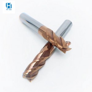 流行的 HRC 55 4 刃方形立銑刀安全銑刀