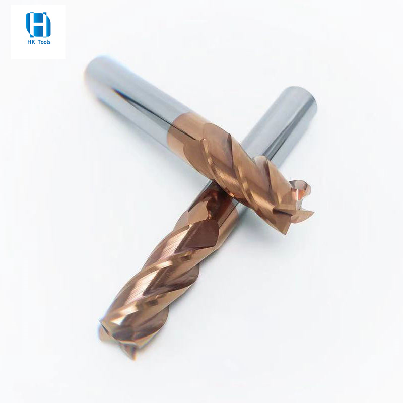 Milling Cutter 4 Flutes Roughing End Mill 4-12mm Hrc55 Carbide Milling  Cutter For Metal Milling Tool Cnc Machine Router Bit