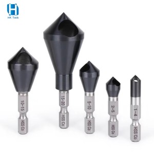 Hex Shank 90 Degree Deburring Chamfering Hole M35 Cobalt Countersink Drill Bit