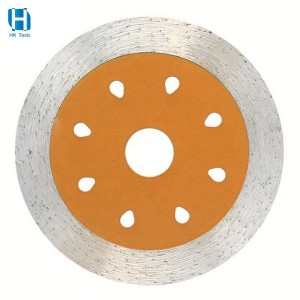 Hot pressed 115MM Continuous Rim  Diamond Saw Blade for Wet Cutting Porcelain Tile Ceramic