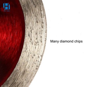 대리석 슬래브 또는 크림 타일 절단을 위한 초박형 연속 림 다이아몬드 톱날 타일 커터