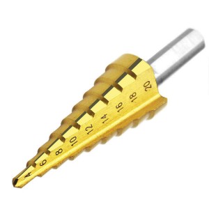 Factory Straight Flute Spiral Flute straight shank Hss step drill bit for Wood Metal Drilling