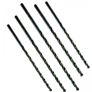 M2 hss extra long black oxide straight shank twist drill bit for metal