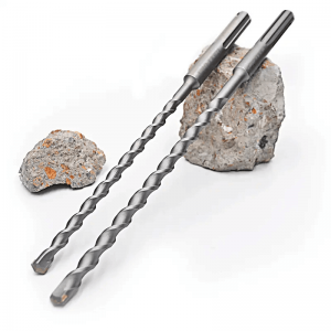 2 cortadores SDS Max broca de martillo de flauta simple con punta de carburo para ladrillo de piedra de hormigón