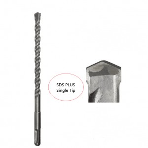 Carbide Single Tip Long SDS Plus Hammer Drill Bit untuk Alat Dinding Batu Beton