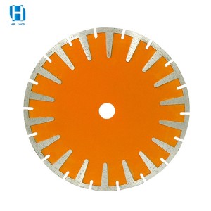 230mm T Shape Segmented Diamond Saw Blade Dry Cutting Disc for Fast Cutting Granite Marble