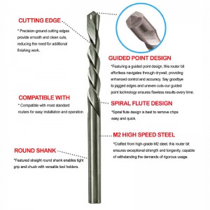 1/8 in. Guide Point Drywall Cutout Zip Bits For Drywall Cutout Around Outlet Boxes/Framing/Can Lights