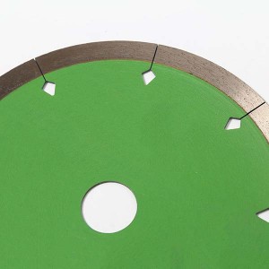 Customized 150mm Continous Rim Sintered Diamond Saw Blade For Porcelain Ceramic