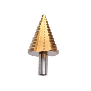 5-35mm Hex/Round Shank HSS Step Drill Bit Straight Flute For Metal Wood Hole Cutter