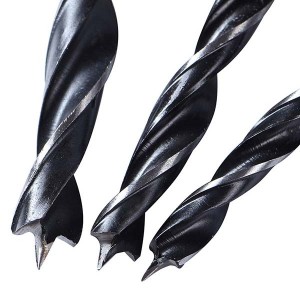 7PCS 300mm Extra Long Rolled Wood Brad Point Drill Bit Set For Wood Precision Drilling in PVC Pouch