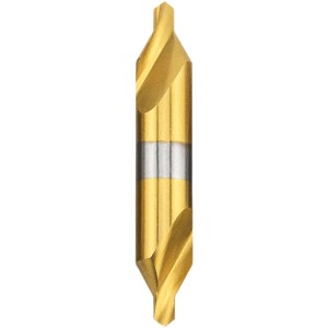 Fully Ground HSS Center Drill Bits Titanium Coated DIN333 For Metal Drilling