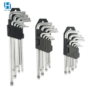 Factory Price Allen Wrench Multi Purpose 9PCS Torx Hex Key Set T10-T50 For Repair Tools