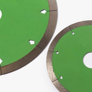 Customized 150mm Continous Rim Sintered Diamond Saw Blade For Porcelain Ceramic