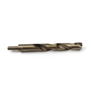 HSS6542 Amber Surface Reduced Shank Twist Drill Bit For Metal Drilling