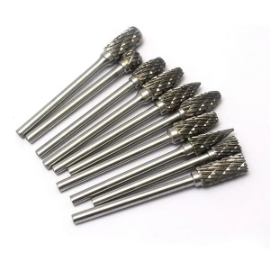 Pack Of 10 3*6mm Double Cut Tungsten Carbide Deburring Grinding Bits Rotary File Burr