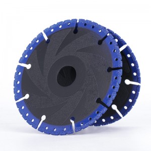 4-9” Vacuum Brazed Multi Purpose Diamond Cutting Disc Saw Blade For Steel Pipe Stone Concrete