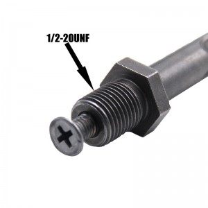 1/2-20UNF SDS Plus Drill Chuck Adapter for Keyless Chuck with SDS Plus Shank