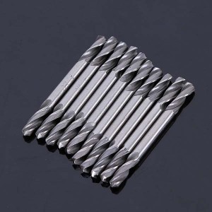 10PCS HSS Double Ended Twist Drill Bit Set With Plastic Box 3.2mm For Metal Drilling