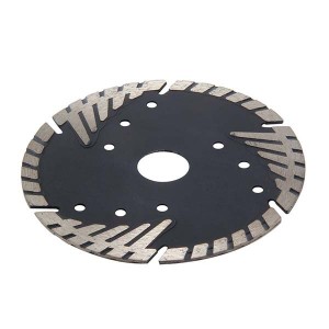 115mm Sintered Turbo Diamond Saw Blade With Protective Teeth For Marble Cutting