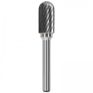Cylindrical Ball Head Rotary Burr Cutter Tungsten Carbide Burr Bit For Metal Grinding Engraving