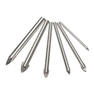 Hot Sales 6PCS Glass Drill Bit 3/4/5/6/8/10mm Single Tip For Tile Ceramic