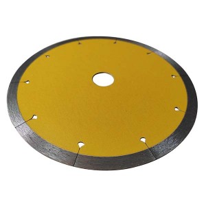 115 mm Continuous Rim Diamond Saw Blade Circular Cutting Disc With Laser Slot