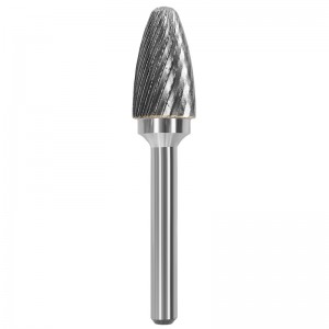 Curved Round Head Rotary Burr Cutter Tungsten Carbide Burr Bit For Metal Grinding