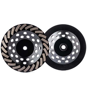 7Inch 180mm Turbo Row Diamond Cup Wheel For Concrete Stone Grinding