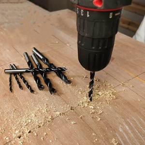 Wholesale Brad Point Drill Bits Set 3-10mm Round Shank For Woodwork Drilling
