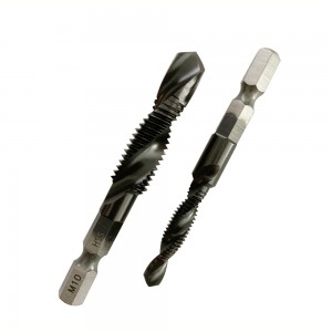 Factory Supply Hex Shank HSS M35 Combination Drill Bit Taps TiAlN Coated For Thread Tools