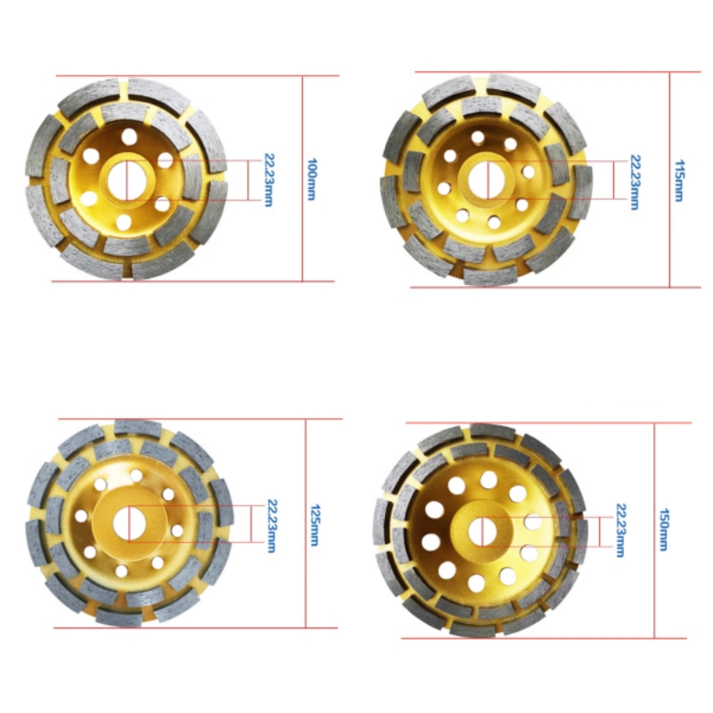 diamond cup wheel size