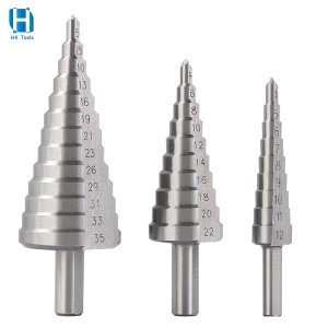 4-30mm Hex Shank High Speed Steel Step Drill Bits Multisize For Stainless Steel
