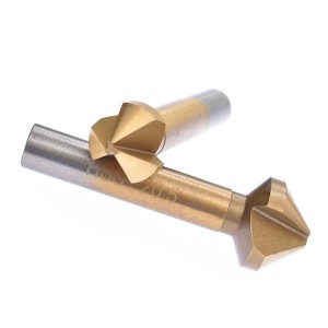 6.3-20.5mm 3 Flutes Countersink Drill Bits High Speed Steel For Wood Metal Chamfering