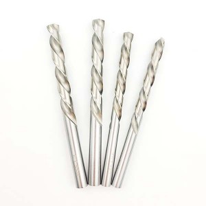 High Speed Steel Left Hand Straight Shank Twist Drill Bit For Metal Drilling