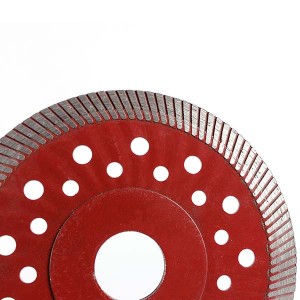 180mm Hot Pressed Turbo Diamond Saw Blade Ceramic Cutting Disc For Marble