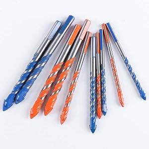 Multifunctional Drill Bits For Masonry Triangle Shank Drill Bit Tungsten Carbide Glass Drill Bit Set