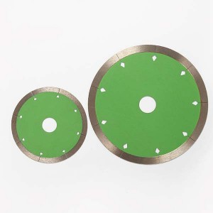 Customized 150mm Continous Rim Sintered Diamond Saw Blade For Porcelain Ceramic